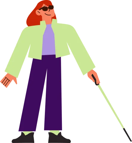 Blinde Frau